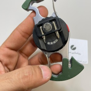 چراغ قوه شارژی چندکاره فلزی W5146 با نور COB و LED