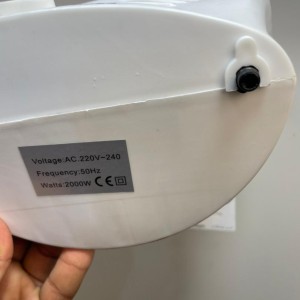 فن هیتر برقی HJEA مدل HJ‑04 | 2000 وات، ترموستات قابل تنظیم، گرمایش سریع