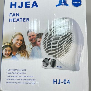 فن هیتر برقی HJEA مدل HJ‑04 | 2000 وات، ترموستات قابل تنظیم، گرمایش سریع