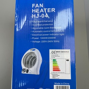 فن هیتر برقی HJEA مدل HJ‑04 | 2000 وات، ترموستات قابل تنظیم، گرمایش سریع