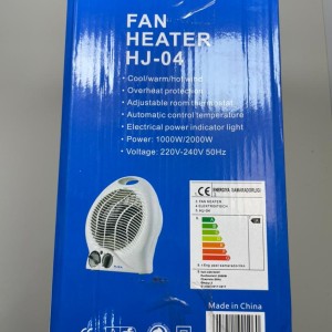 فن هیتر برقی HJEA مدل HJ‑04 | 2000 وات، ترموستات قابل تنظیم، گرمایش سریع