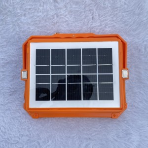 پرژکتور خورشیدی شارژی ۲۰۰ وات مدل جعبه‌ابزاری ضدآب با چهار باتری