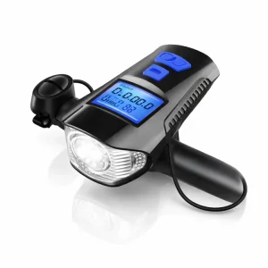 چراغ جلو و بوق دوچرخه XA-585 شارژی - ضد آب