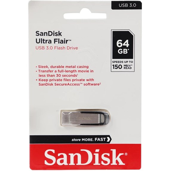 فلش مموری SanDisk مدل Ultra Flair ظرفیت ۶۴ گیگابایت