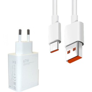 شارژر شیائومی 67 وات دو پین با کابل اصل