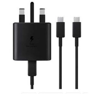 شارژر سامسونگ مدل EP-TA845 45W سه پین همراه کابل اصل