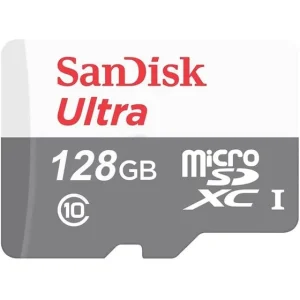 کارت حافظه MicroSDXC سن دیسک مدل Ultra کلاس 10 استاندارد UHS-I U1 A1 سرعت 100 مگابایت بر ثانیه حافظه 128 گیگابایت