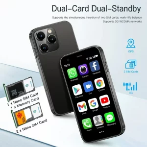 گوشی مینی سویس XS16 Pro | حافظه 16 رم 8 گیگابایت