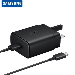 شارژر سامسونگ مدل A56 ظرفیت ۴۵ وات سوپر فست با کابل USB Type C + محصول اورجینال + با ضمانت بازگشت وجه + ارسال رایگان به تمام نقاط کشور