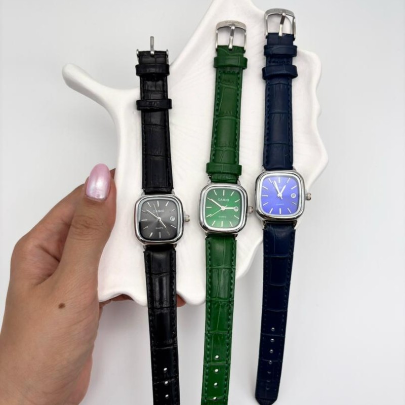 ساعت مچی بند چرمی کاسیو