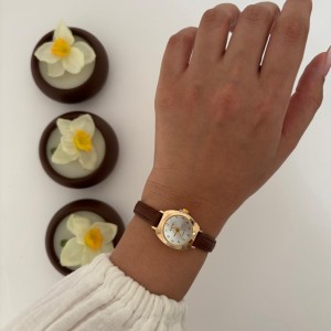 ساعت بند چرمی نایدو کد 001