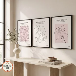 ست سه تایی پوسترهای دیجیتال مینیمال «بوتانیک» / BOTANIQUE Collection, Set of 3