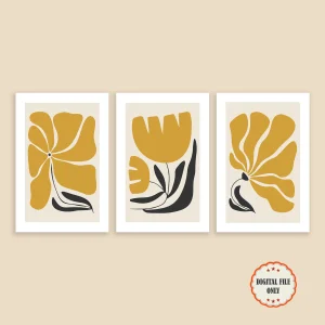 ست سه تایی پوسترهای دیجیتال مینیمال «بلوم» / BLOOM Collection, Set of 3