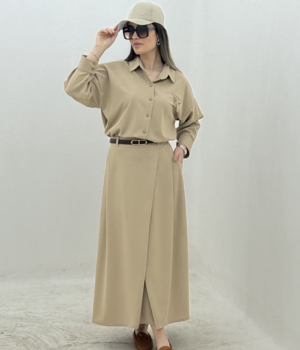 شومیز دامن پاپیون