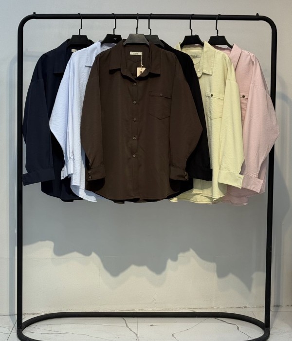 شومیز پری سیلک تک جیب