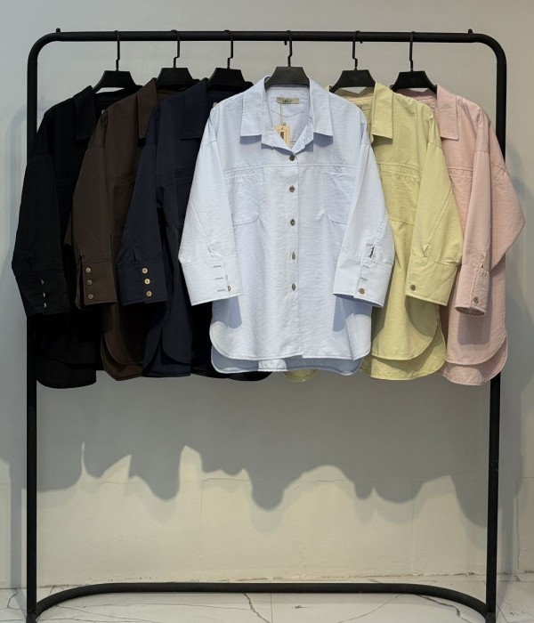 شومیز پری سیلک دو جیب