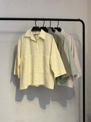 شومیز باکسی جیب دار کد ۰۰۵