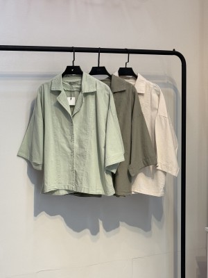 شومیز باکسی یقه انگلیسی کد ۰۰۶