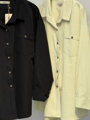 شومیز پری سیلک تک جیب