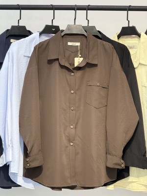 شومیز پری سیلک تک جیب