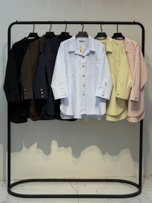 شومیز پری سیلک دو جیب