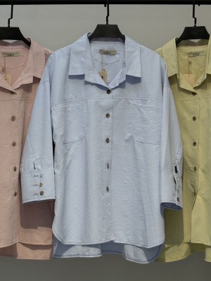 شومیز پری سیلک تک جیب