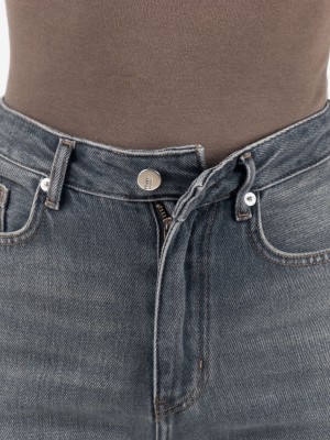 شلوار چیل کات رویال جین رنگ طوسی آبی