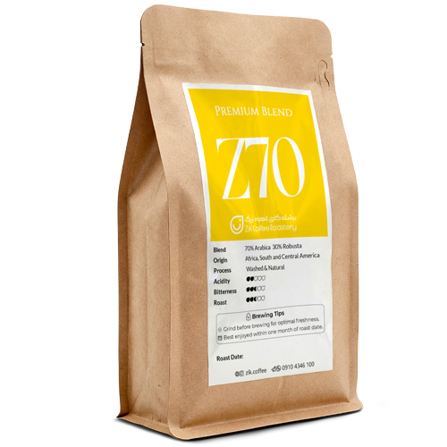 قهوه Z70 (ترکیب 70٪ عربیکا و 30٪ ربوستا)