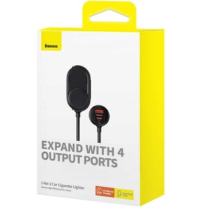 بهترین شارژر فندکی فست شارژ ماشین تایپ سی 30 وات بیسوس