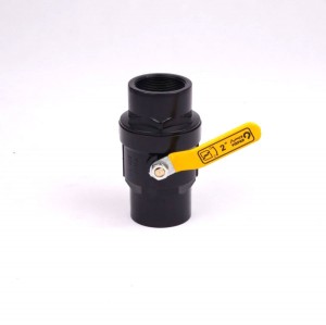 شیر توپی پلیمری دسته فلزی با توپی آبکاری “1/2 1 پایا بسپار