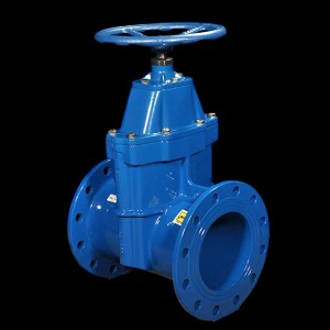 شیر کشویی کوتاه با فلکه زبانه لاستیکی 5 اینچ صنایع ریخته گری اردستان