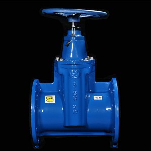 شیر کشویی کوتاه با فلکه زبانه لاستیکی 5 اینچ صنایع ریخته گری اردستان