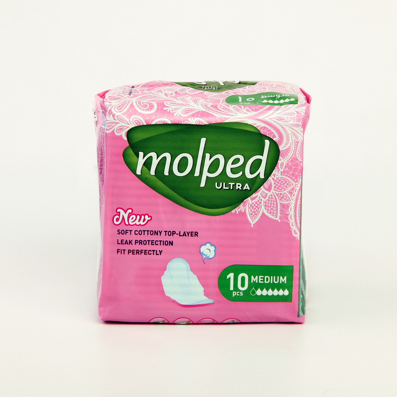پد بهداشتی مولپد اولترا سایز متوسط 10 عددی