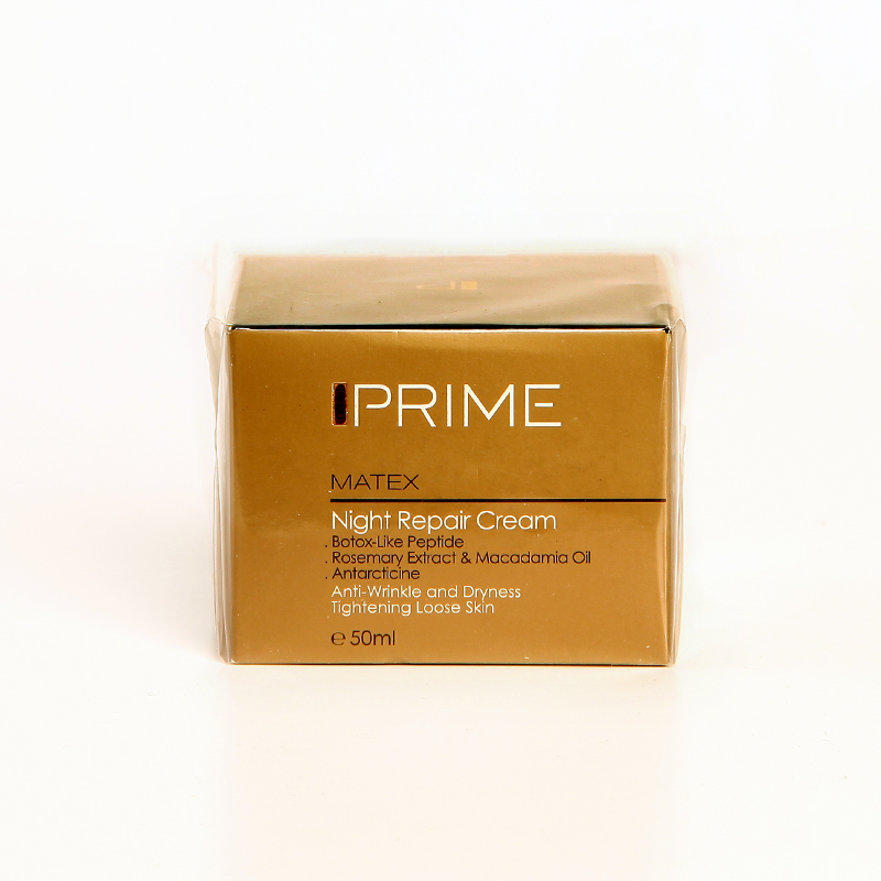 کرم شب ترمیمکننده و ضدچروک پرایم مدل Matex Night Repair حجم 50 میلیلیتر