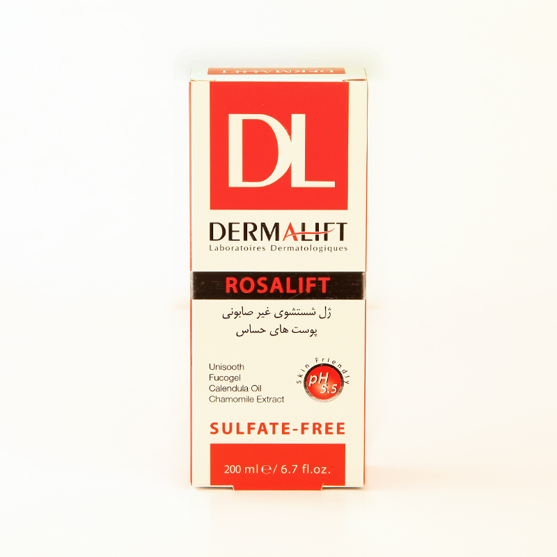 ژل شستشوی غیرصابونی درمالیفت ROSALIFT – فاقد سولفات، مناسب پوستهای حساس