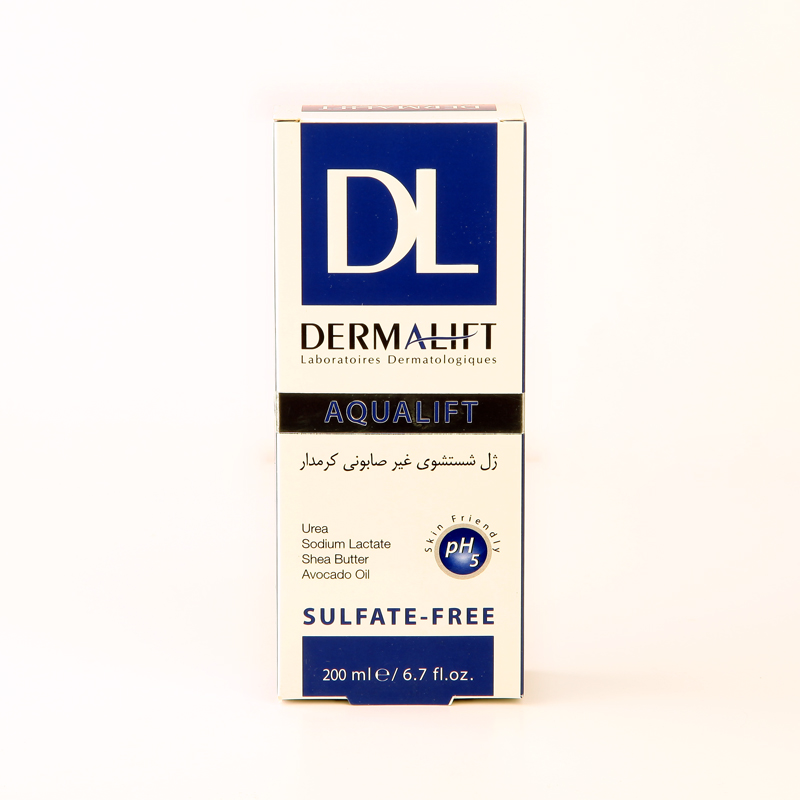 ژل شستشوی غیرصابونی کرمدار درمالیفت AQUALIFT – فاقد سولفات، مناسب پوست خشک و دهیدراته