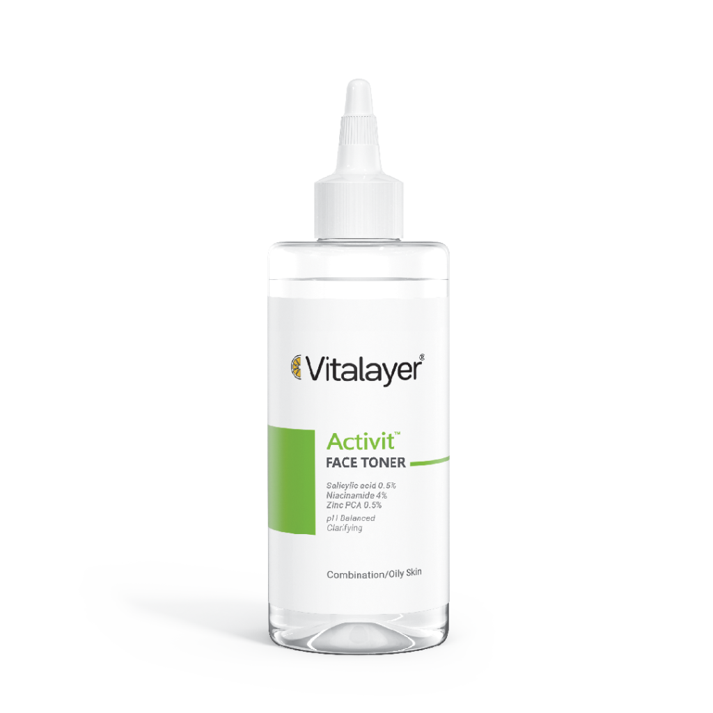 تونر پوست چرب Vitalayer Activit | کنترل چربی و پاکسازی منافذ پوست