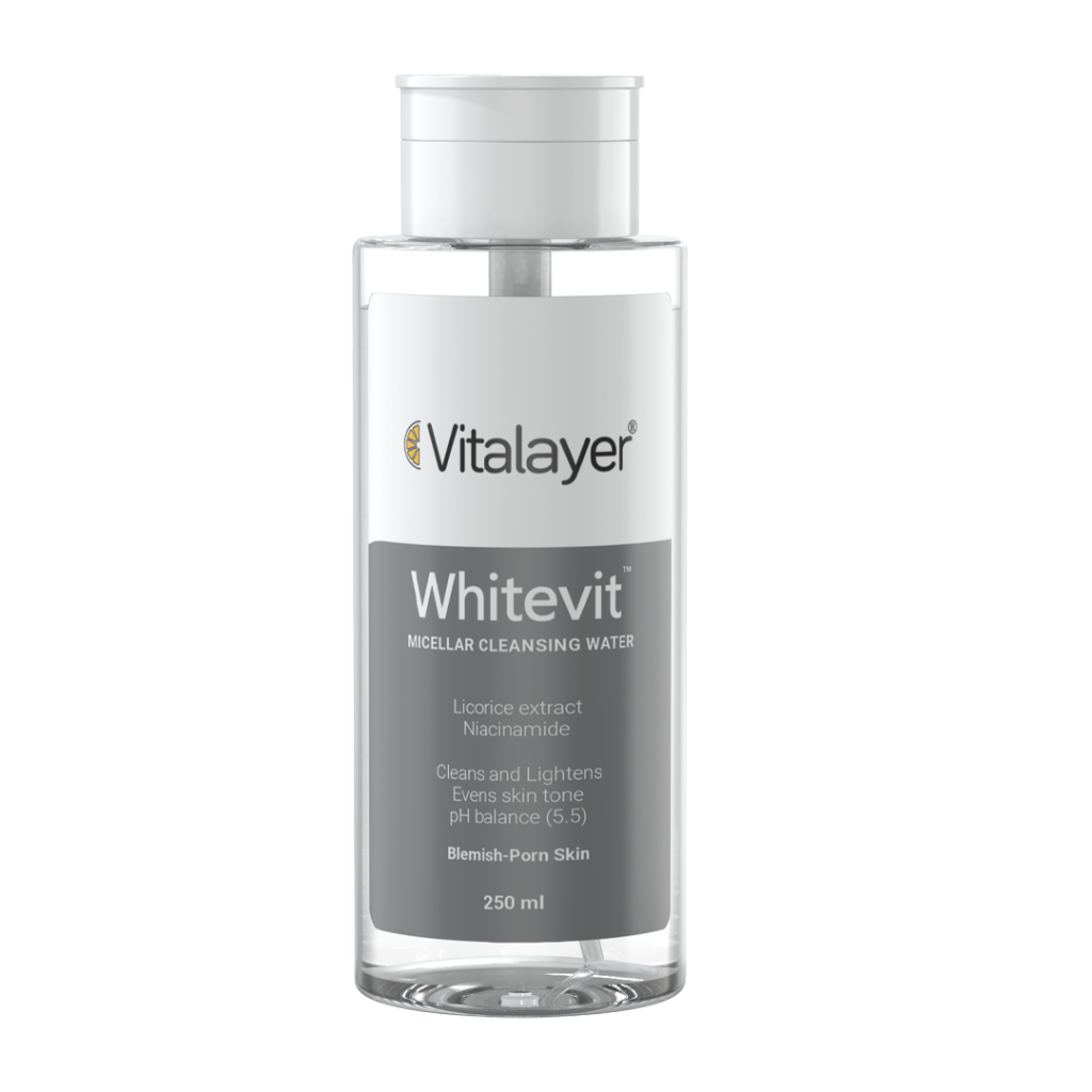 میسلار واتر Whitevit Micellar Cleansing Water ویتالیر | پاککننده و روشنکننده پوست
