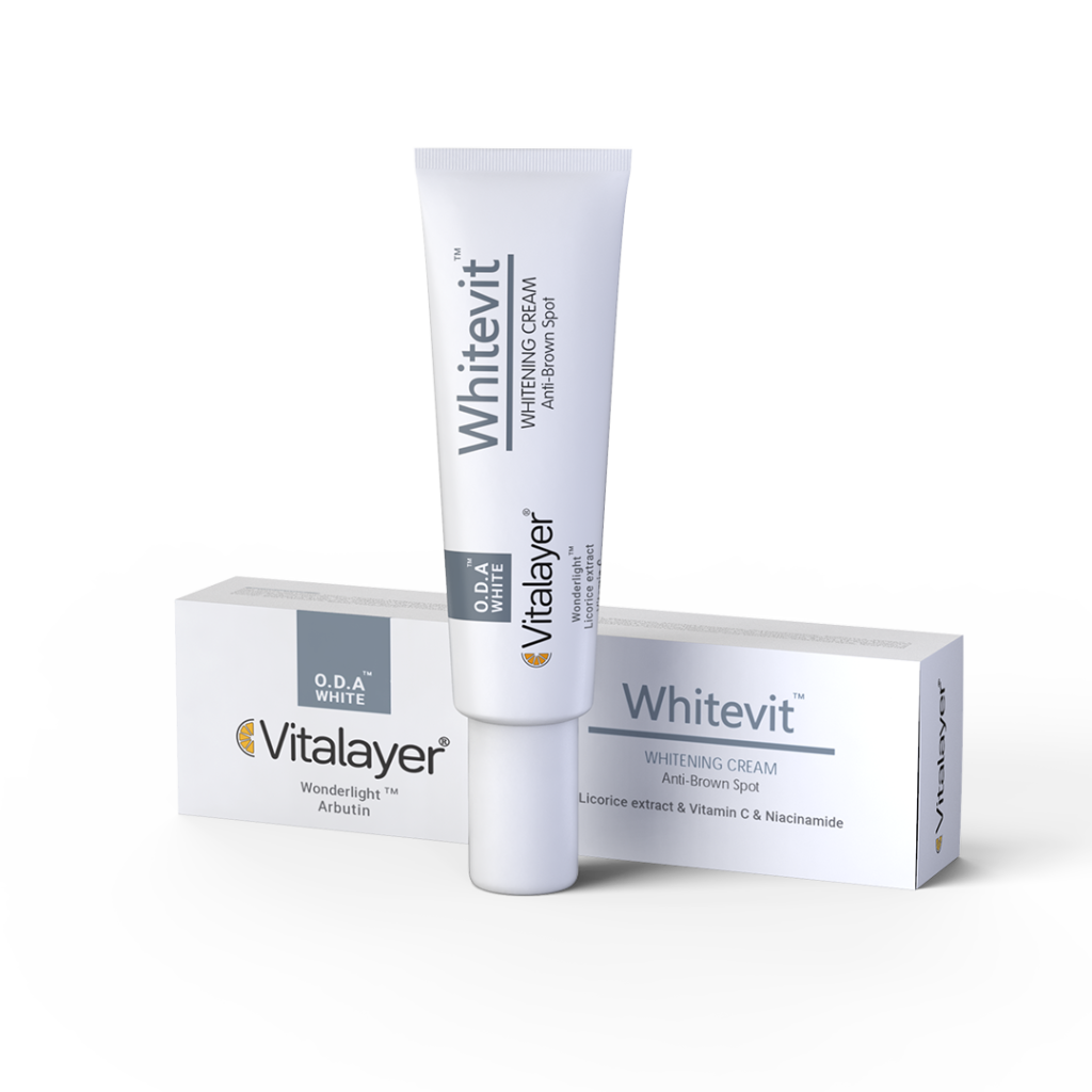 کرم روشنکننده Whitevit Whitening Cream ویتالیر | ضد لک و شفافکننده پوست