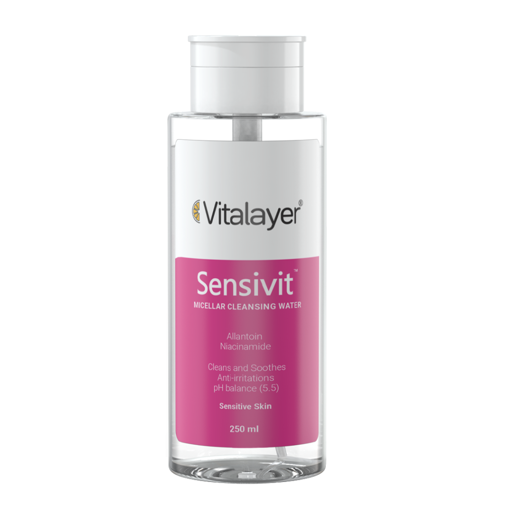 میسلار واتر پوست حساس Vitalayer Sensivit | پاک کننده آرایش و آلودگی 250 میلیلیتر