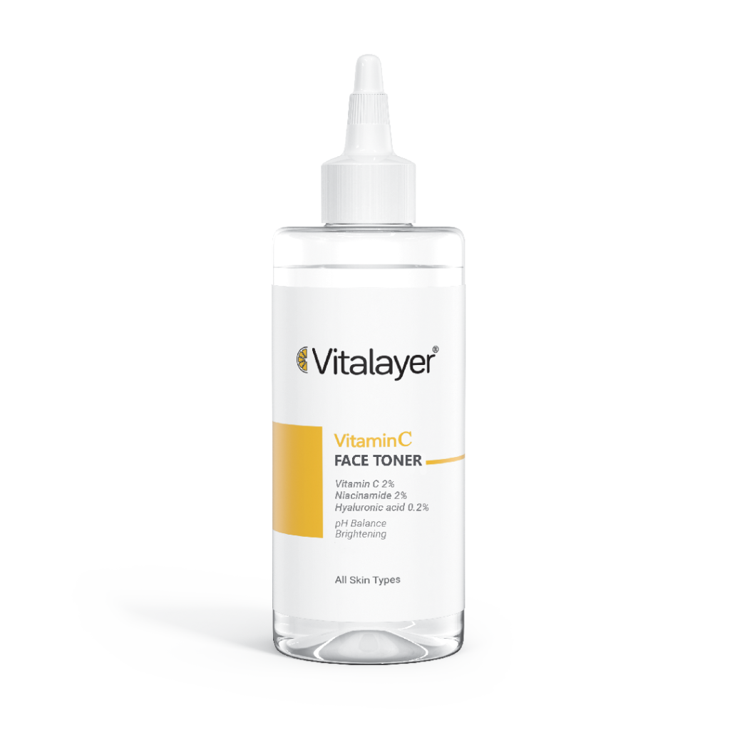 تونر ویتامین C Vitalayer | روشن کننده و آبرسان پوست حاوی نیاسینامید و هیالورونیک اسید