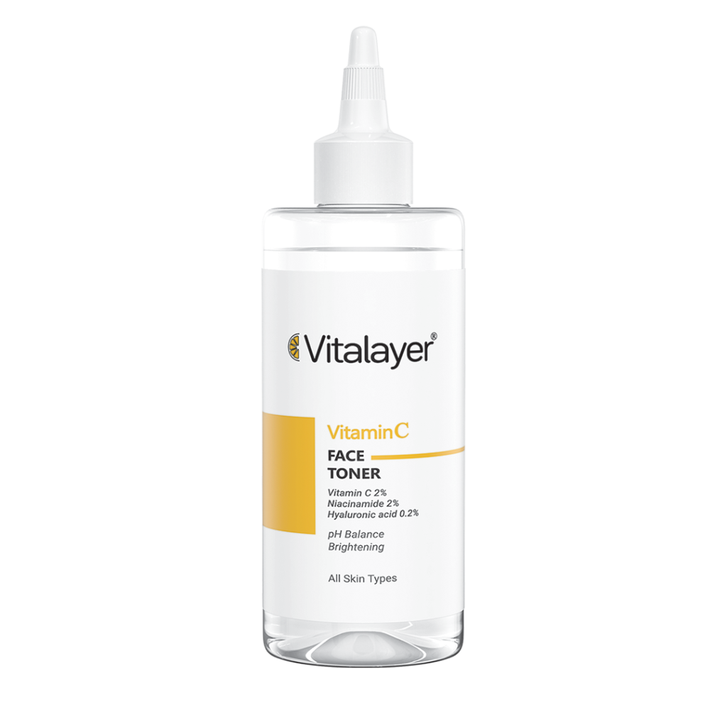 تونر صورت ویتامین C ویتالیر Vitalayer حجم 200 میل | روشنکننده و تنظیمکننده pH پوست
