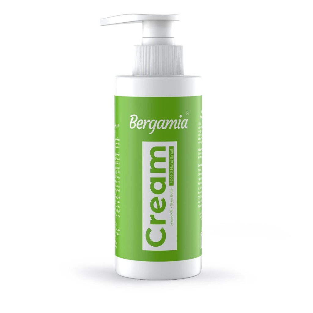 کرم دست مرطوب کننده روغن کتان 250 میلی برگامیا Bergamia Canola Oil Hand Moisturizing Cream 250ml | نرم کردن و کمک به حفظ رطوبت پوست دست