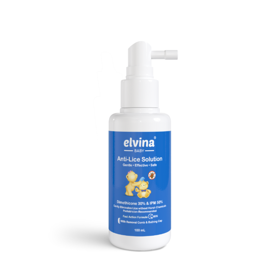 محلول ضد شپش الوینا Elvina Anti Lice Solution | کمک به رفع شپش سر و مراقبت از مو