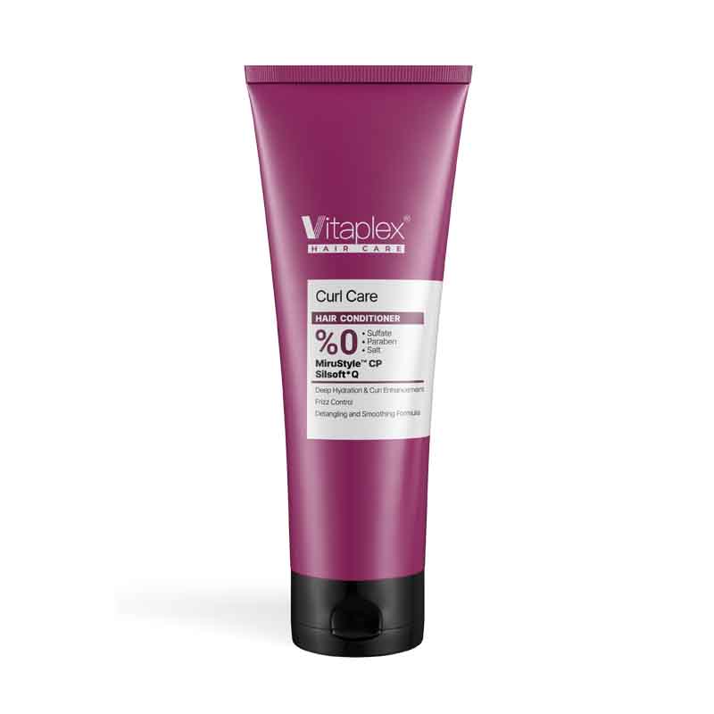 نرم کننده مناسب موهای فر ویتاپلکس Vitaplex Curl Care Conditioner | نرم کردن و کاهش گرهخوردگی موهای فر