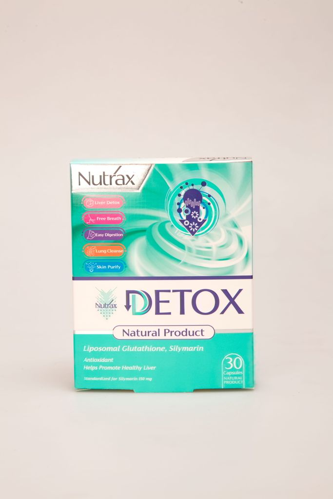 کپسول دیتاکس نوتراکس Nutrax Detox | مکمل سمزدایی کبد، آنتیاکسیدان و پاکسازی بدن