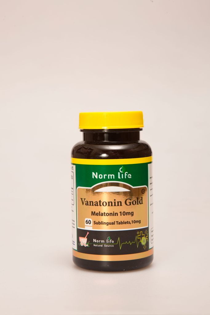 قرص زیرزبانی واناتونین گلد ۱۰ میلیگرم نورم لایف Norm Life Vanatonin Gold Melatonin 10mg | مکمل تنظیم خواب