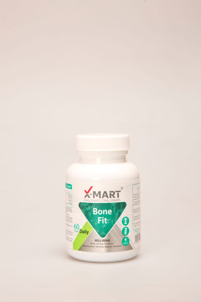 قرص ایکس مارت بون فیت X-MART Bone Fit | مکمل کلسیم، منیزیم، زینک و ویتامین D3 برای سلامت استخوان و عضلات