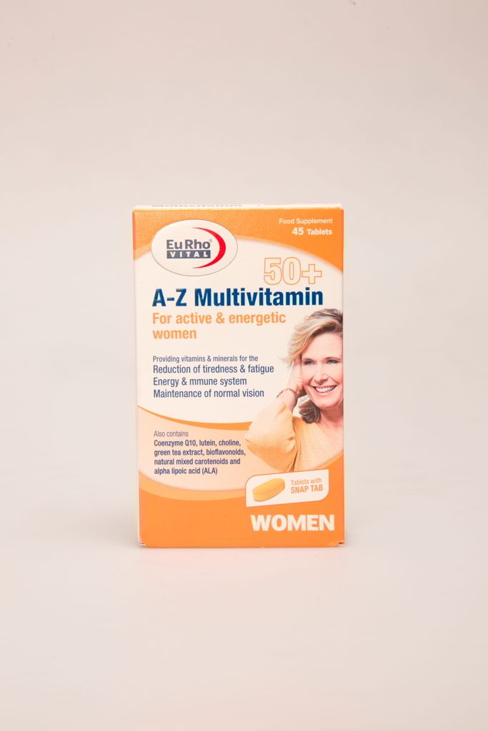 مولتی ویتامین بانوان بالای ۵۰ سال یورو ویتال | EuRho Vital A-Z Multivitamin Women 50+