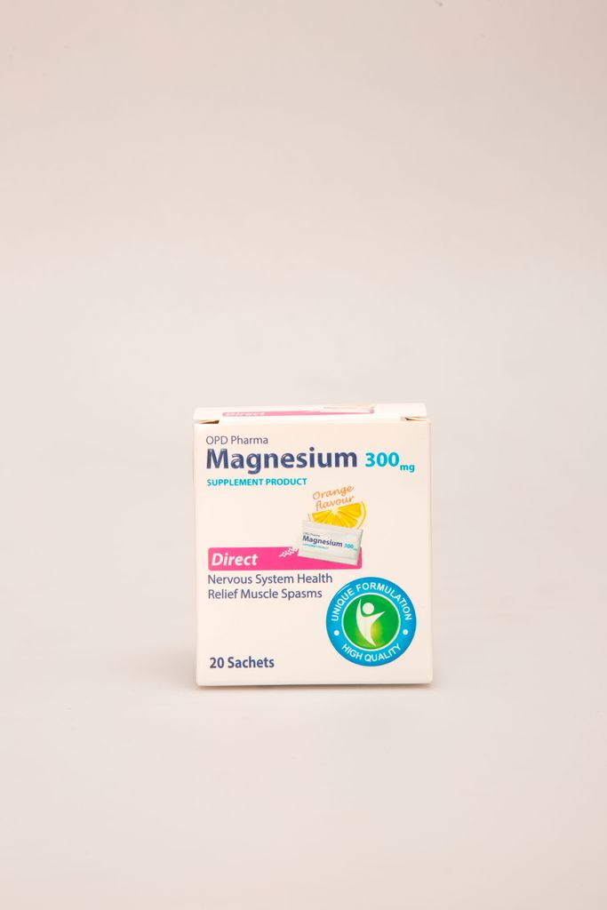 ساشه منیزیم 300 میلیگرم دایرکت OPD Pharma | Magnesium 300 Direct پرتقالی